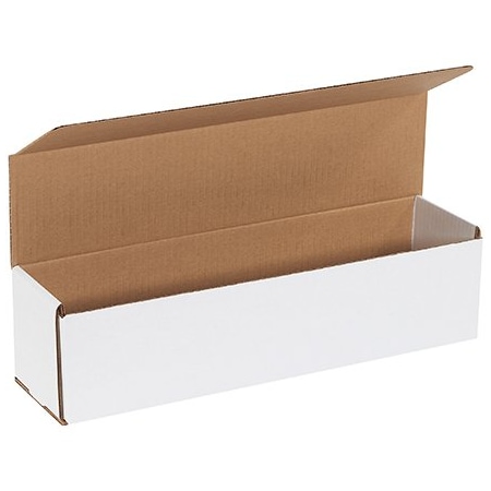 Box Packaging Corrugated Mailers, 16L x 4W x 4H, White, PK50 M1644